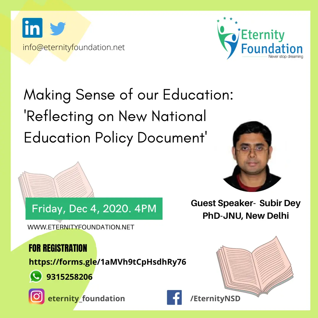 Making sense of our Education: Reflecting on New Education Policy Document